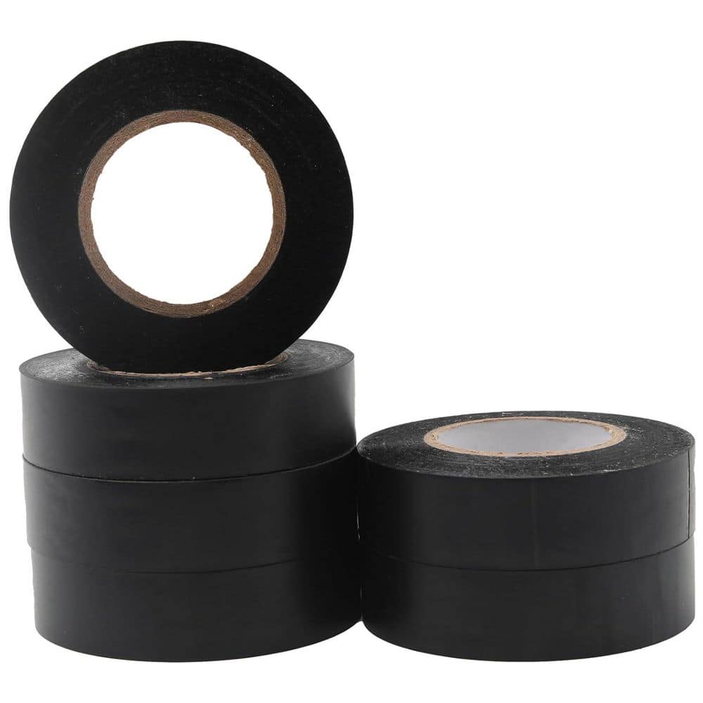 3/4 in. x 66 ft. Electrical Insulation Tape Black Flame Retardant Waterproof PVC 6-Pack price history on PriceWatchPro