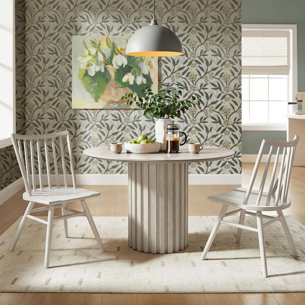 Alvar White Solid Ash Wood Modern Windsor Dining Side Chairs (Set of 2) price history on PriceWatchPro