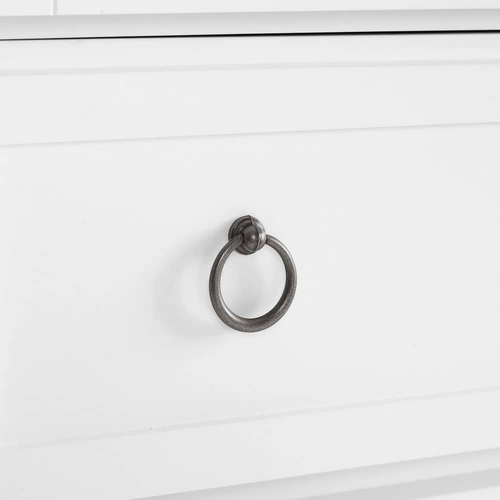 Winston Storage Pantry White - Crosley: Tall Double-Door Cabinet, 5 Shelves, Traditional Style