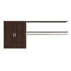 Style+ 55.12 in. W - 121.12 in. W Chocolate Laundry Room Cabinet Kit with Top Shelves and Shaker Doors