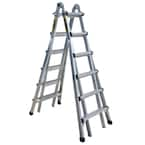 Werner 22 Ft. Reach Height Multi-Purpose Fiberglass PRO Ladder With 300 ...