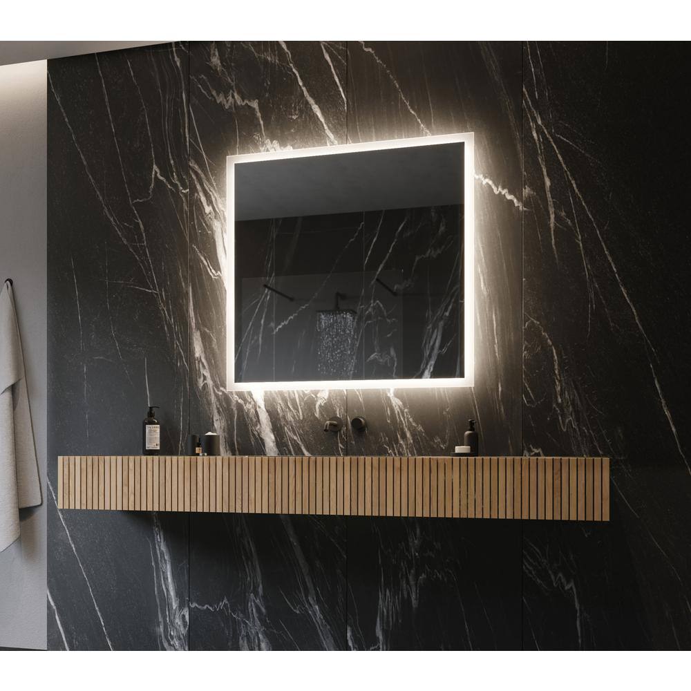 Rectangular Frameless LED Backlit Bathroom Vanity Mirror