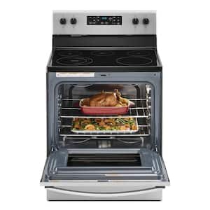 30 in. 5.3 cu. ft. Electric Range with 5-Elements and Frozen Bake Technology in Stainless Steel