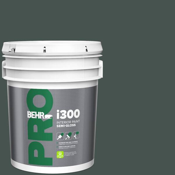 BEHR PRO 5 gal. #HDC-WR16-05 Evergreen Field Semi-Gloss Interior Paint