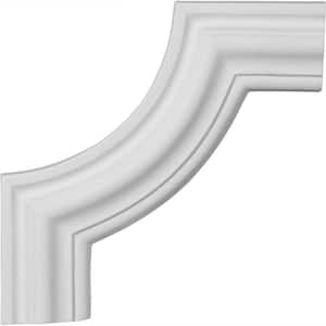 3/4 in. x 10-1/2 in. x 10-1/2 in. Urethane Pompeii Panel Moulding Corner (Matches Moulding PML02X00PO)