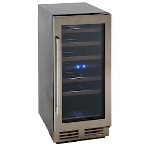 Dual-Zone 28-Bottle Free Standing Wine Cooler