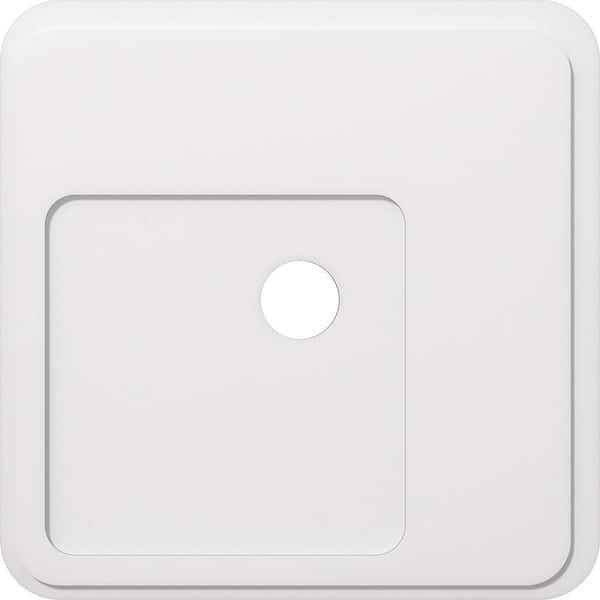 Ekena Millwork 1 in. P X 13-1/4 in. C X 38 in. OD X 5 in. ID Lucan Architectural Grade PVC Contemporary Ceiling Medallion