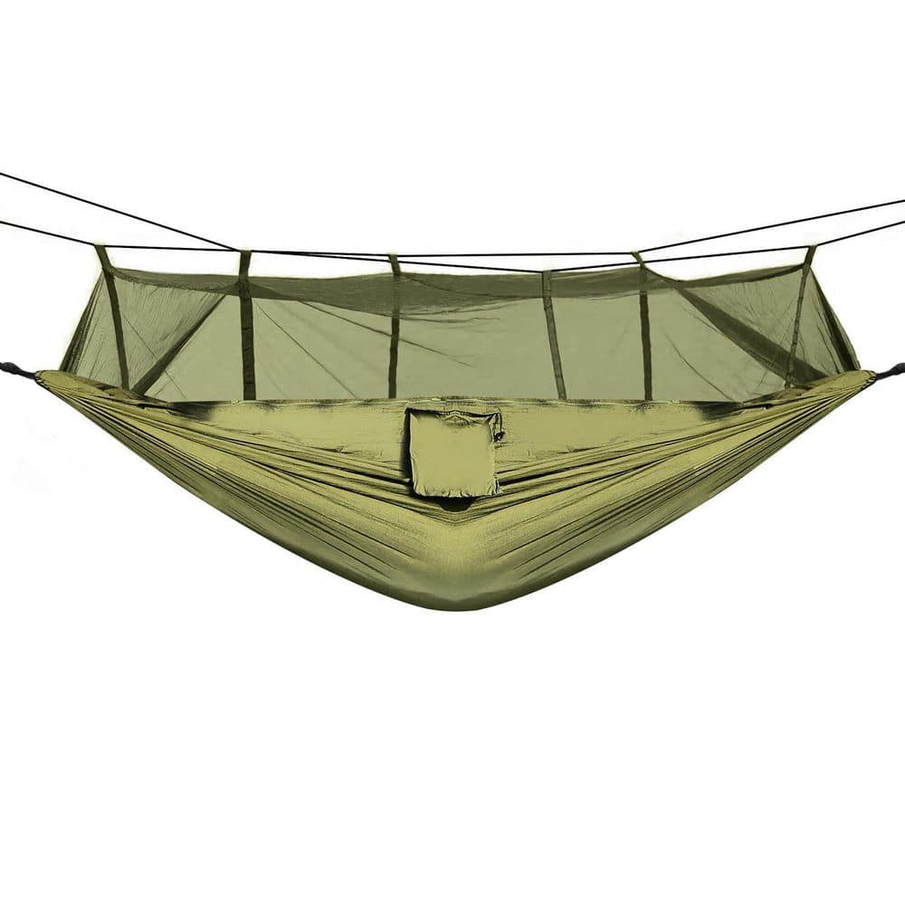 8.5 ft. Portable Nylon Hammock with Mosquito Net 600 lbs. Load 2 Persons in Green price history on PriceWatchPro