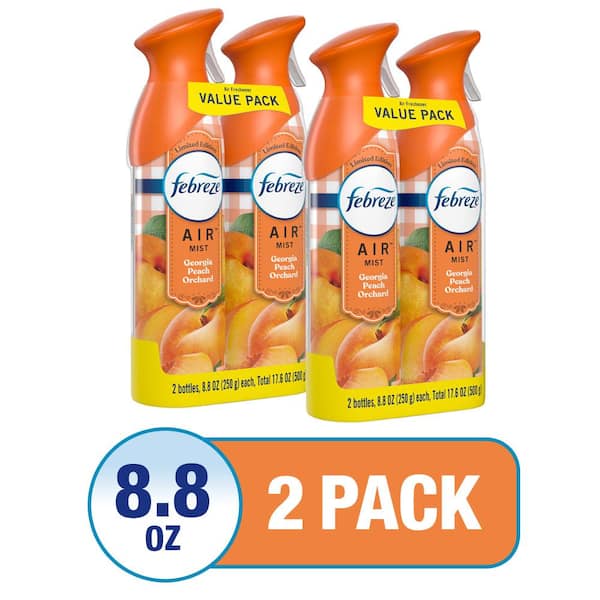 Febreze Air Mist 8.8 oz. Georgia Peach Orchard Scent Air Freshener Spray (2-Count, Multi-Pack 2)