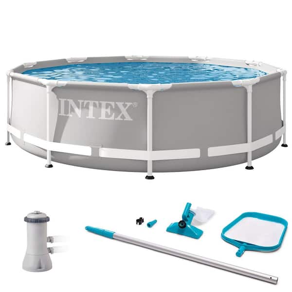 Prism Frame 10 ft. Round 30 in. Deep Above Ground Pool Set