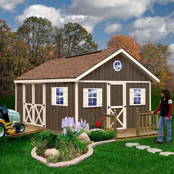 Best Barns Fairview 12 Ft X 16 Ft Wood Storage Shed Kit Fairview1216 The Home Depot 0494