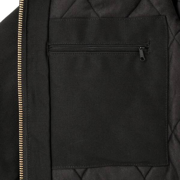 Carhartt Men's Regular Medium Black Cotton Midweight Jackets