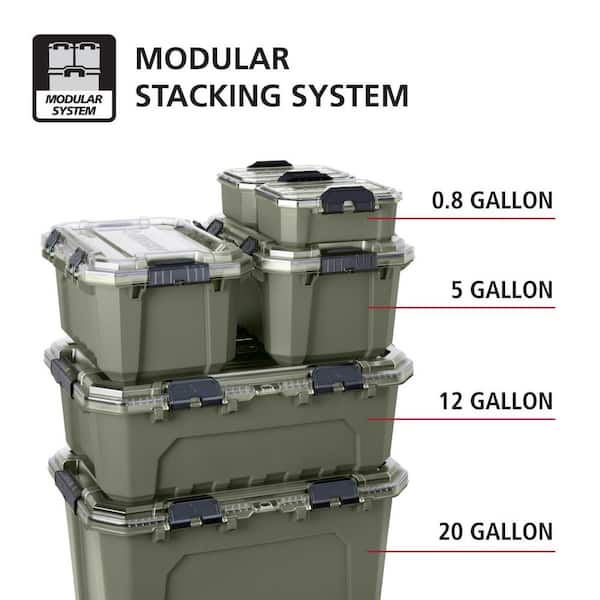 Husky 20 Gal. Professional Heavy Duty Waterproof Stackable Plastic