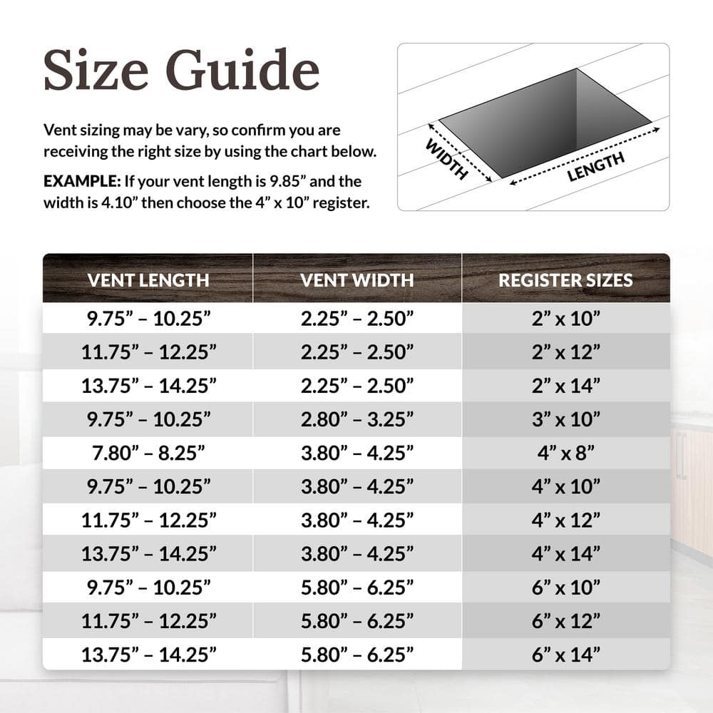 Rubbed Bronze 4" x 14" Decorative Steel Floor Register