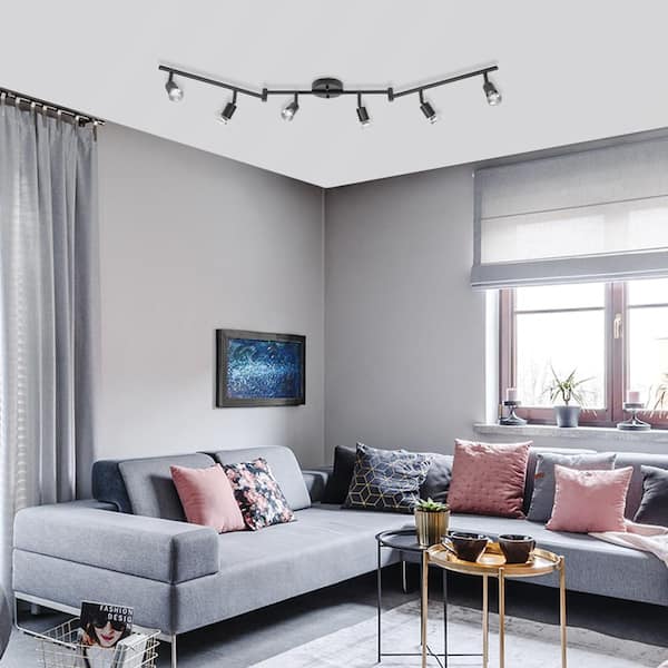 Globe Electric Payton 3.9 ft. 6-Light Black Track Lighting