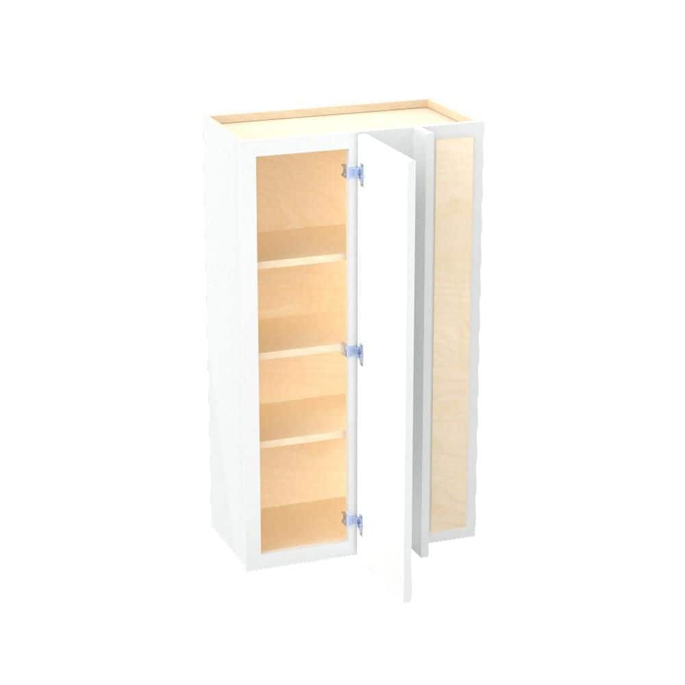 Franklin 24 in. W x 12 in. D x 42 in. H Assembled Plywood Blind Wall Kitchen Cabinet in Vesper White with Soft Close RH price history on PriceWatchPro