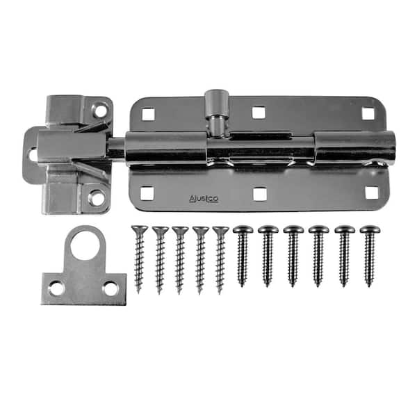 Ajustlock 8 in. SS Extra HD Barrel Bolt