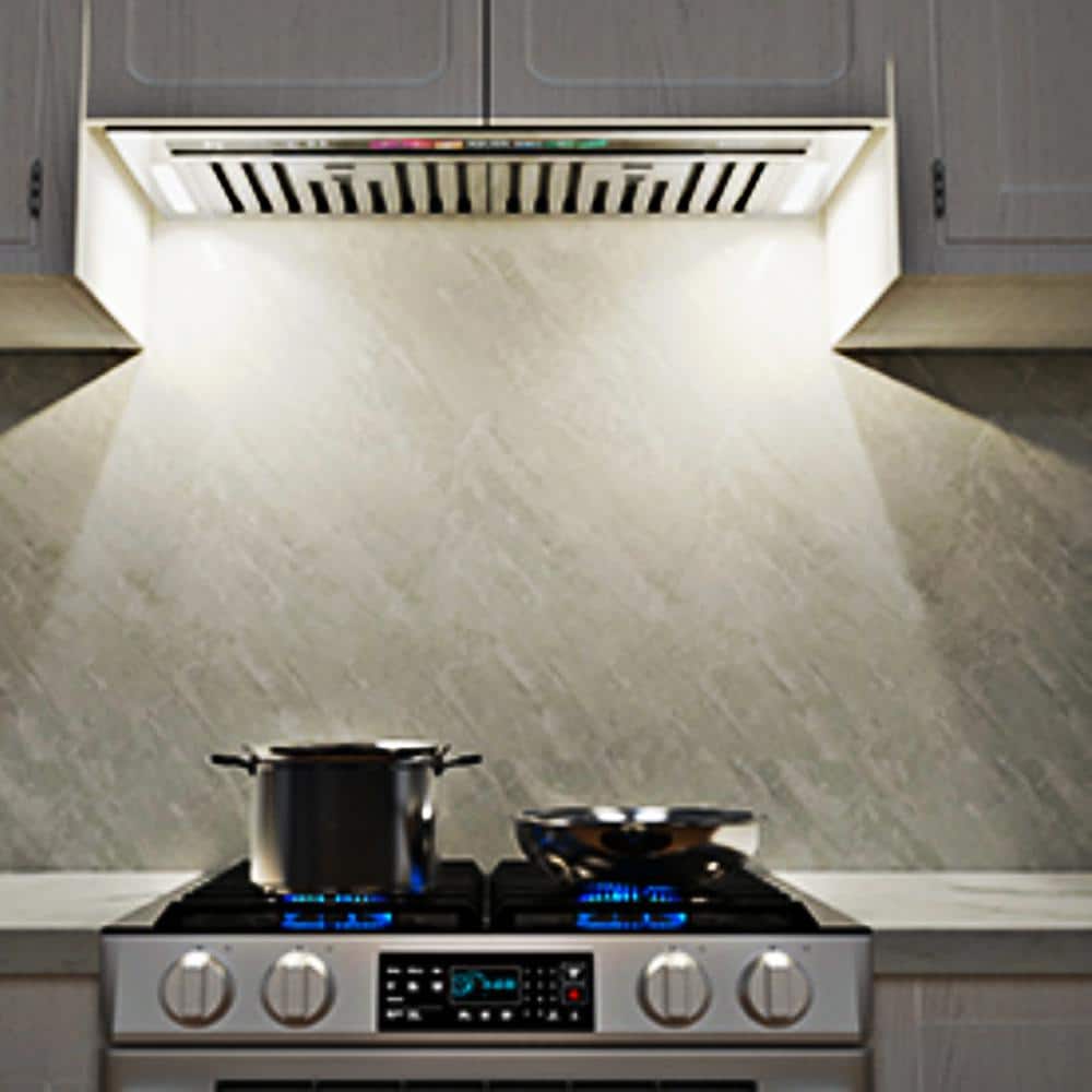 36-Inch Stainless Steel Convertible Range Hood with Charcoal Filter