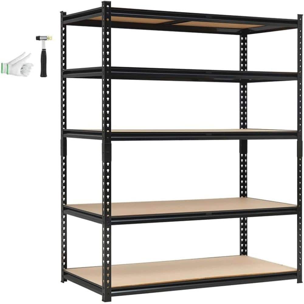 48x24x72 in 5-Tier Garage Shelving, 3000 lbs Cap, Adjustable Steel Storage Rack, Heavy Duty price history on PriceWatchPro