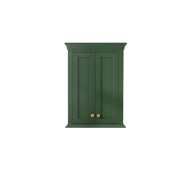 Legion Furniture 24 in. W x 8 in. D x 33in. H Bathroom Storage Wall Cabinet in Vogue Green