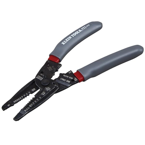 Klein Tools Klein-Kurve Wire Stripper / Crimper / Cutter Multi Tool 1019SEN  - The Home Depot