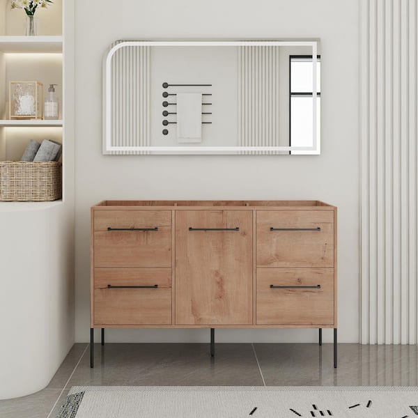 46.88 in. Bath Vanity Cabinet without Top in Imitative Oak Unassembled