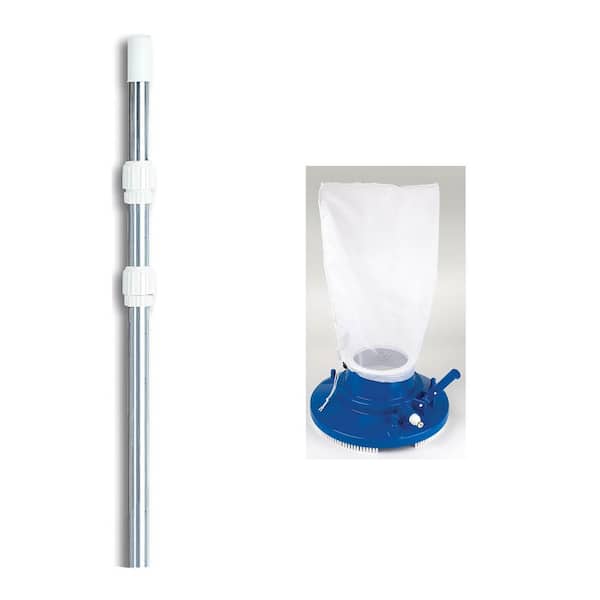 HYDROTOOLS Venturi 8170 13 in. Leaf Pool Vacuum Head Bag with 4 ft. to 12 ft. Telescopic Pole