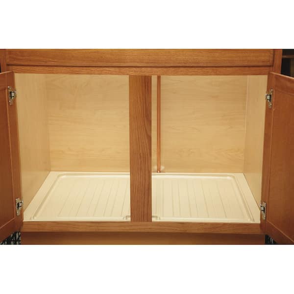 Almond Under Sink Base Drip Tray Cabinet Accessory Shelve Shelf 