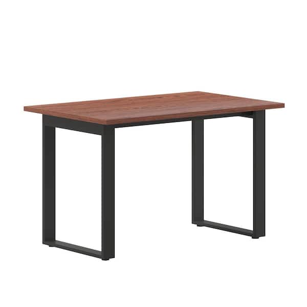 Carnegy Avenue 30 in. Rectangle Walnut Engineered Wood Executive Desk