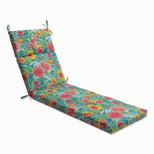 Floral 21 x 28.5 Outdoor Chaise Lounge Cushion in Multicolored Pensacola