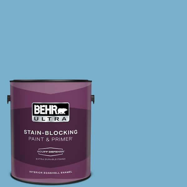 BEHR ULTRA 1 gal. #550D-5 Ocean Cruise Extra Durable Eggshell Enamel Interior Paint & Primer