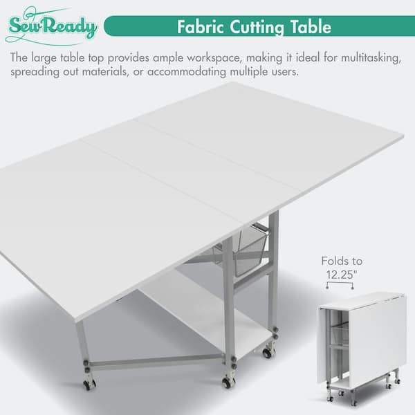 Sew Ready Sewing 60 in. W x 36 in. D MDF Folding Fabric Cutting