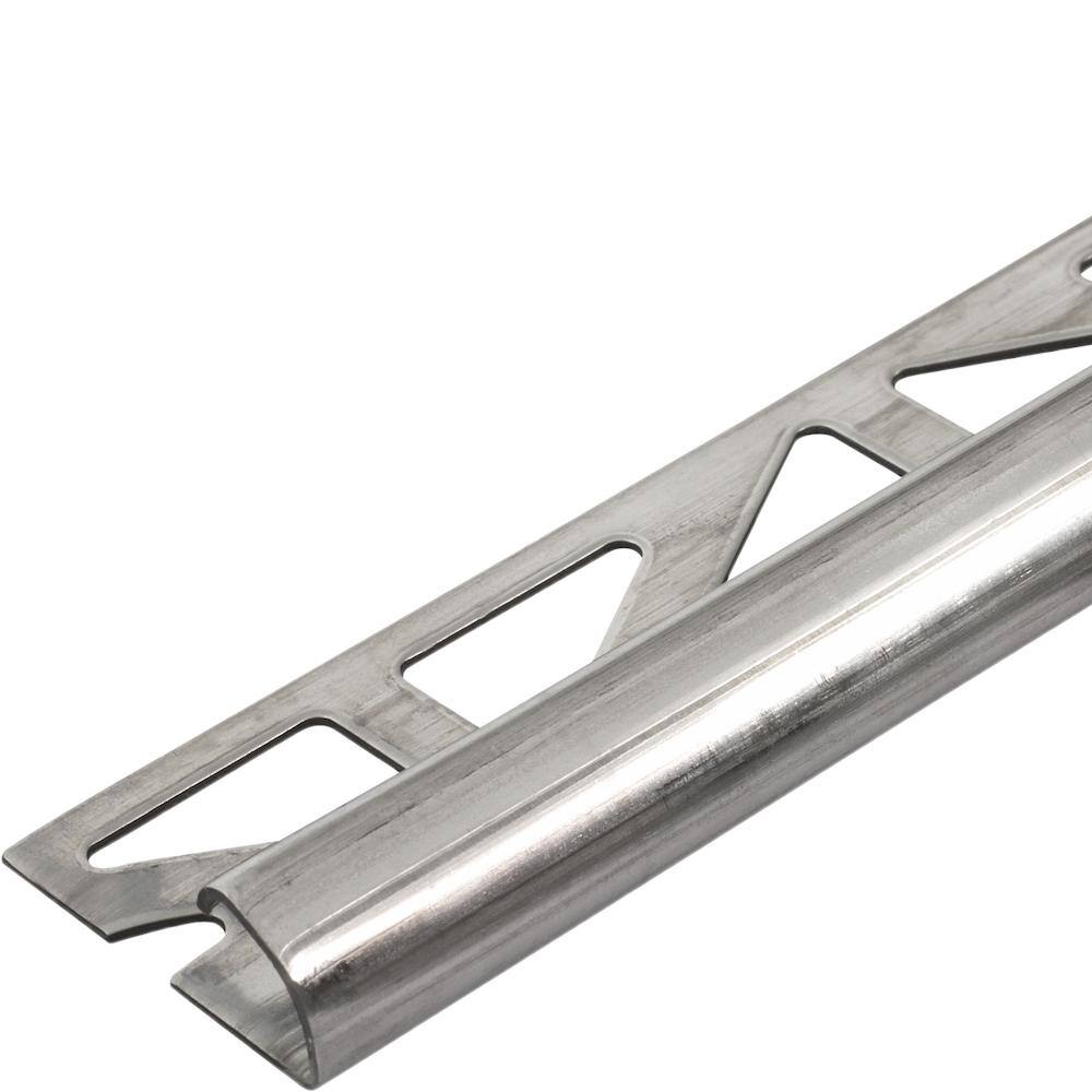 DURONDELL 0.3125 in. D x 98.5 in. W x 98.4 in. L Bullnose Stainless Steel Metal Tile Edge Trim price history on PriceWatchPro