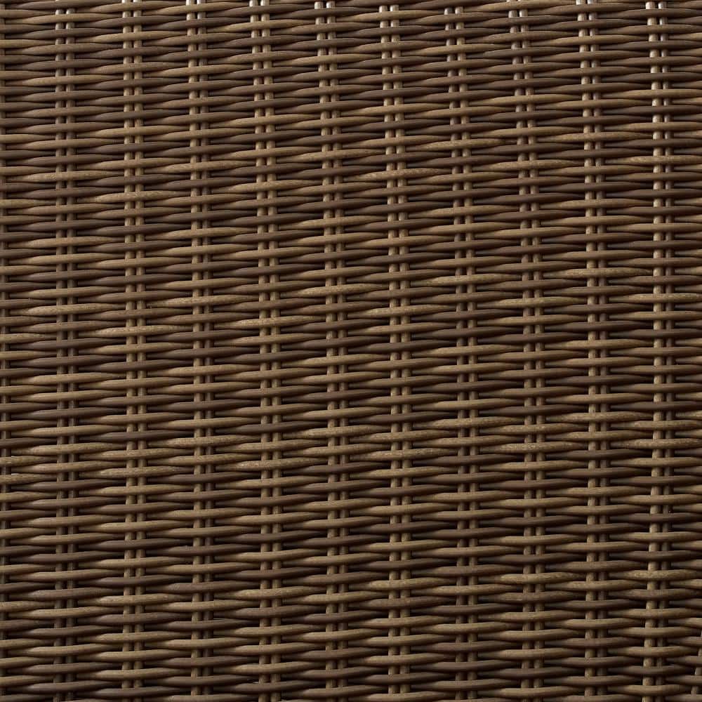 Bradenton Weathered Brown Wicker Armchair with Navy Cushions