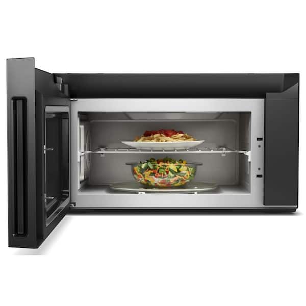 Whirlpool 1.9 cu. ft. Smart Over the Range Convection Microwave in Black  with Scan-to-Cook Technology WMH78019HB