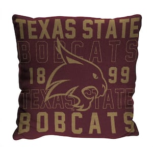 NCAA Texas State Stacked Multi-Colored Pillow