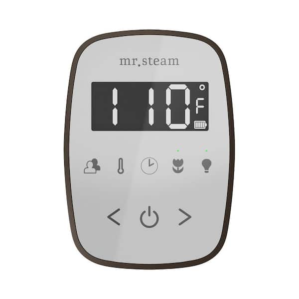 ButlerFlex Max Steam Shower Control Package with TempoFlex Control and Steamhead in White Nouveau Bronze