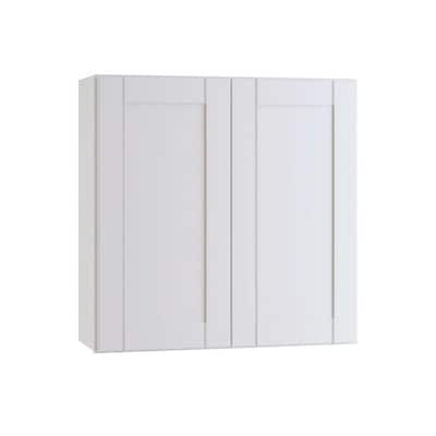 Vesper White Shaker Assembled Plywood Wall Kitchen Cabinet with Soft Close 24 in. x 30 in. x 12 in.