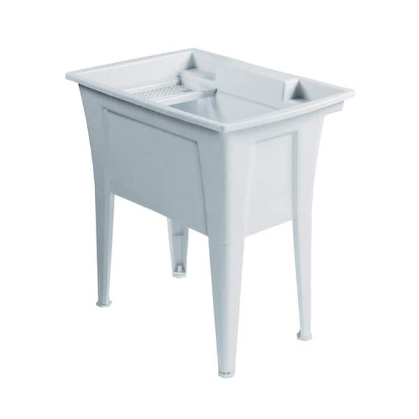 RUGGED TUB 32 in. x 22 in. Granite Freestanding Utility/Laundry Sink