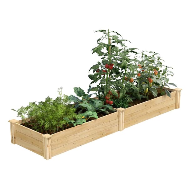 Greenes Fence 2 ft. x 8 ft. x 10.5 in. Original Cedar Raised Garden Bed