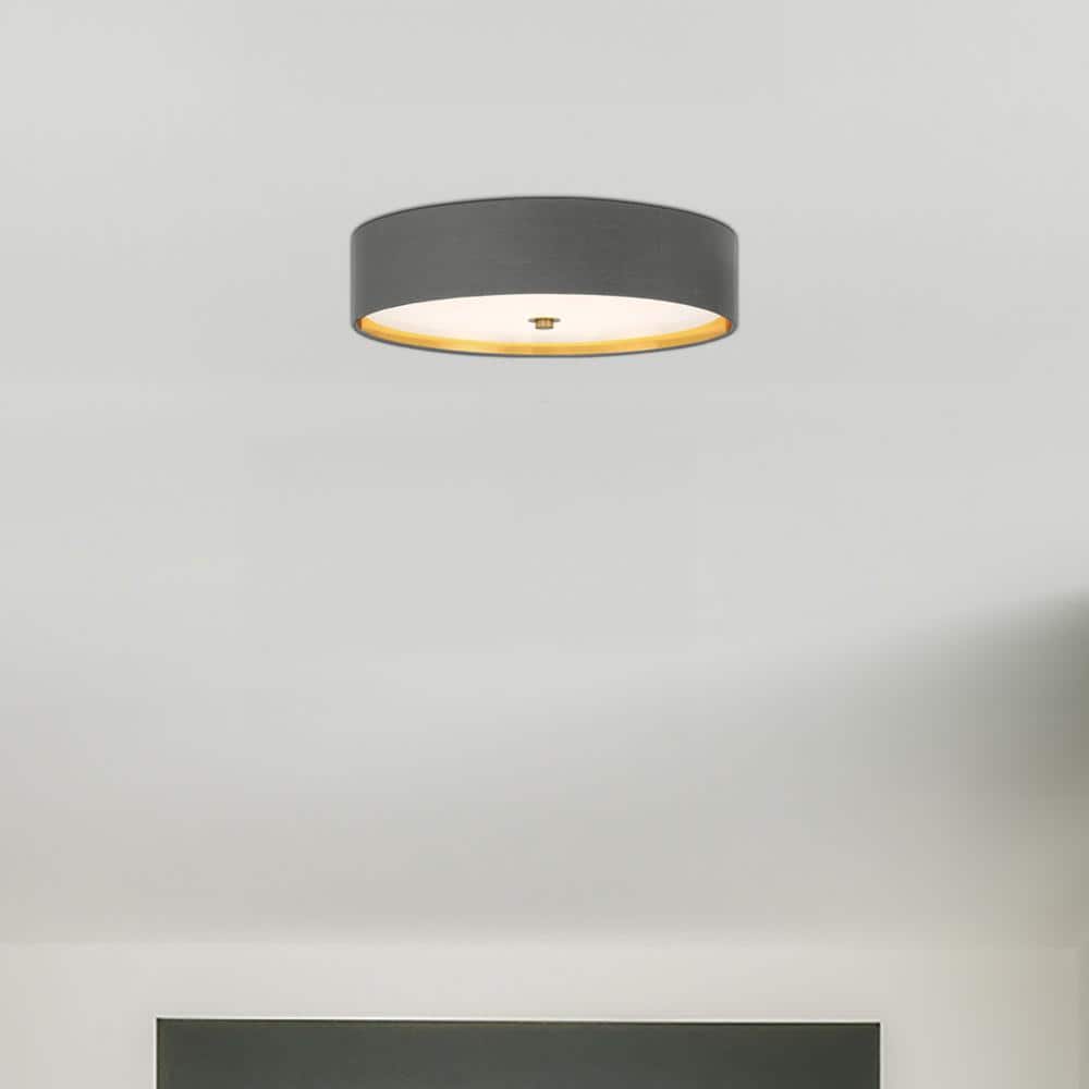 Stacy 16 in. Modern Brushed gold Selectable CCT Integrated LED Flush Mount for Kitchens price history on PriceWatchPro