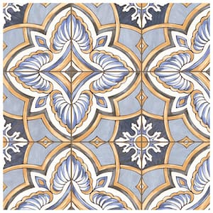 Harmonia Grove Blue 13 in. x 13 in. Ceramic Floor and Wall Tile (12.0 sq. ft./Case)