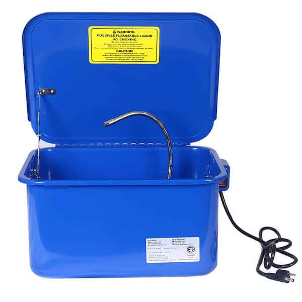 3.5 gal. Automotive Parts Washer in Blue with 110-Volt Pump