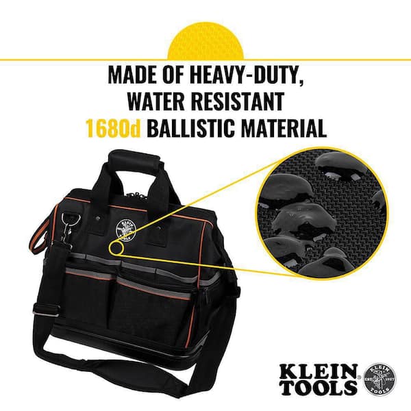 Klein Tools Tool Bag, Tradesman Pro Lighted Tool Bag, 31 Pockets, 15-Inch  55431 - The Home Depot