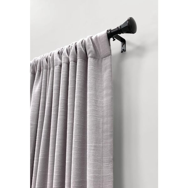 48 in.-84 in. Adjustable Single Curtain Rod 5/8 in. Dia. in Oil Rubbed Bronze with Trumpet finials