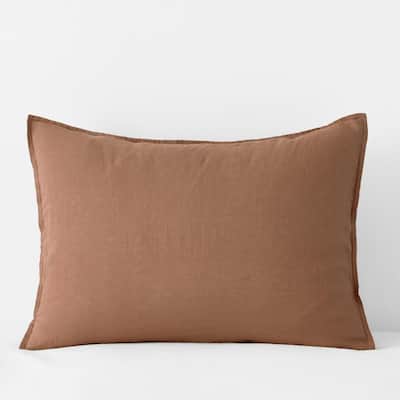 Legends Hotel Terracotta Washed Linen Standard Sham
