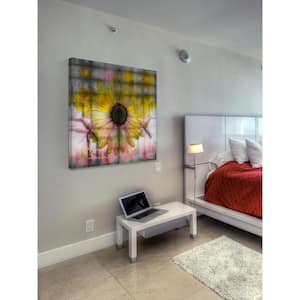 40 in. H x 40 in. W "Pink and Yellow Sunflower" by Parvez Taj Printed Canvas Wall Art