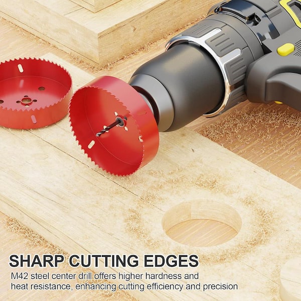 3-1/8" | 80mm Hole Saw With Heavy Duty Arbor HSS Bi-Metal Hole Cutter