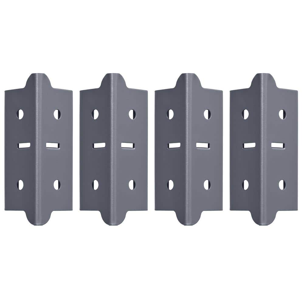 Edsal Muscle Rack D Steel Post Outer Coupling GREY 4 Pack 