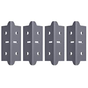 4-Pack Steel Post Coupling Outer in Grey (4 in. H x 1.375 in. W x 1.375 in. D)